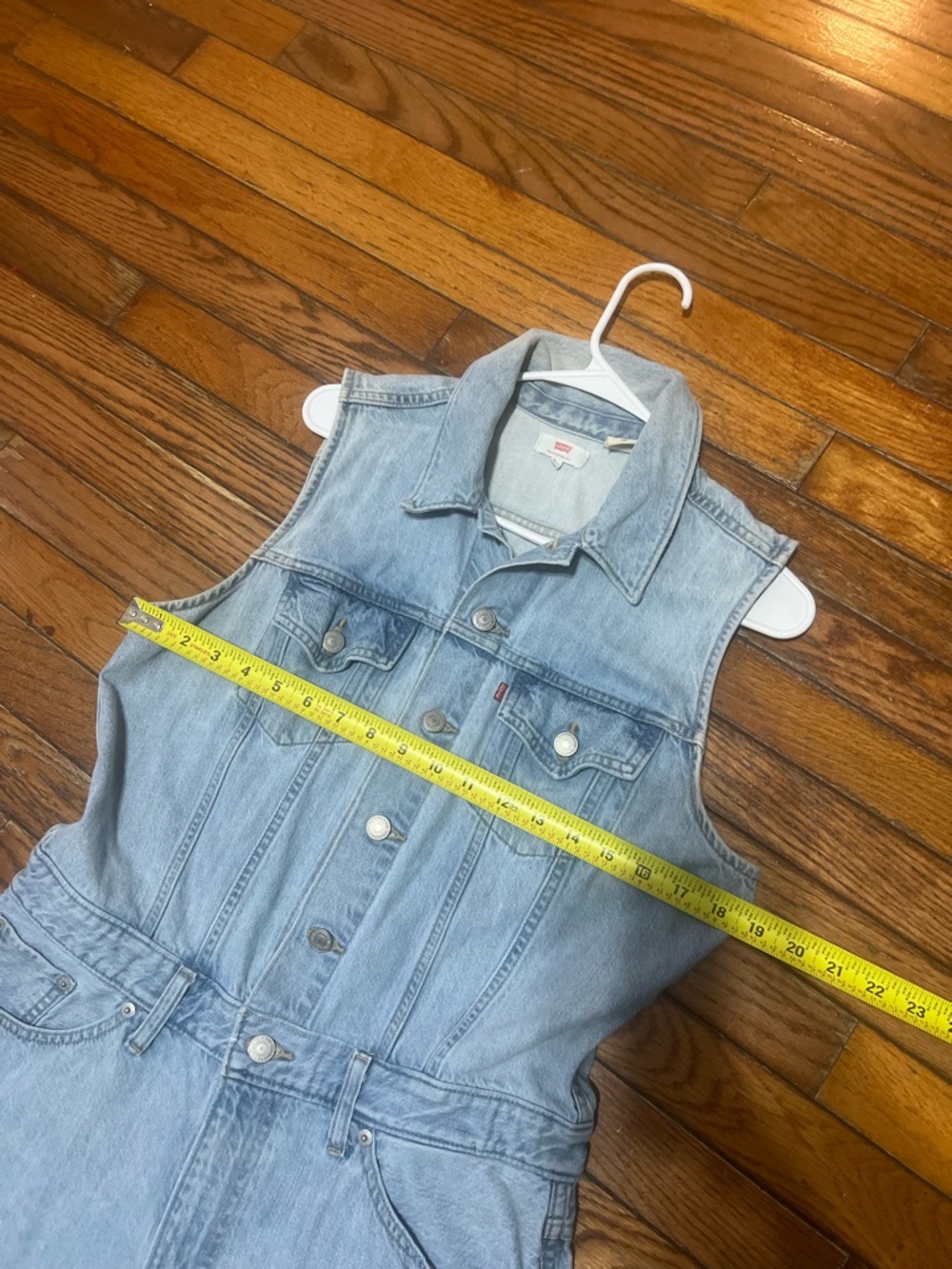 Levi's Light Blue Denim Romper - Picture 4 of 11